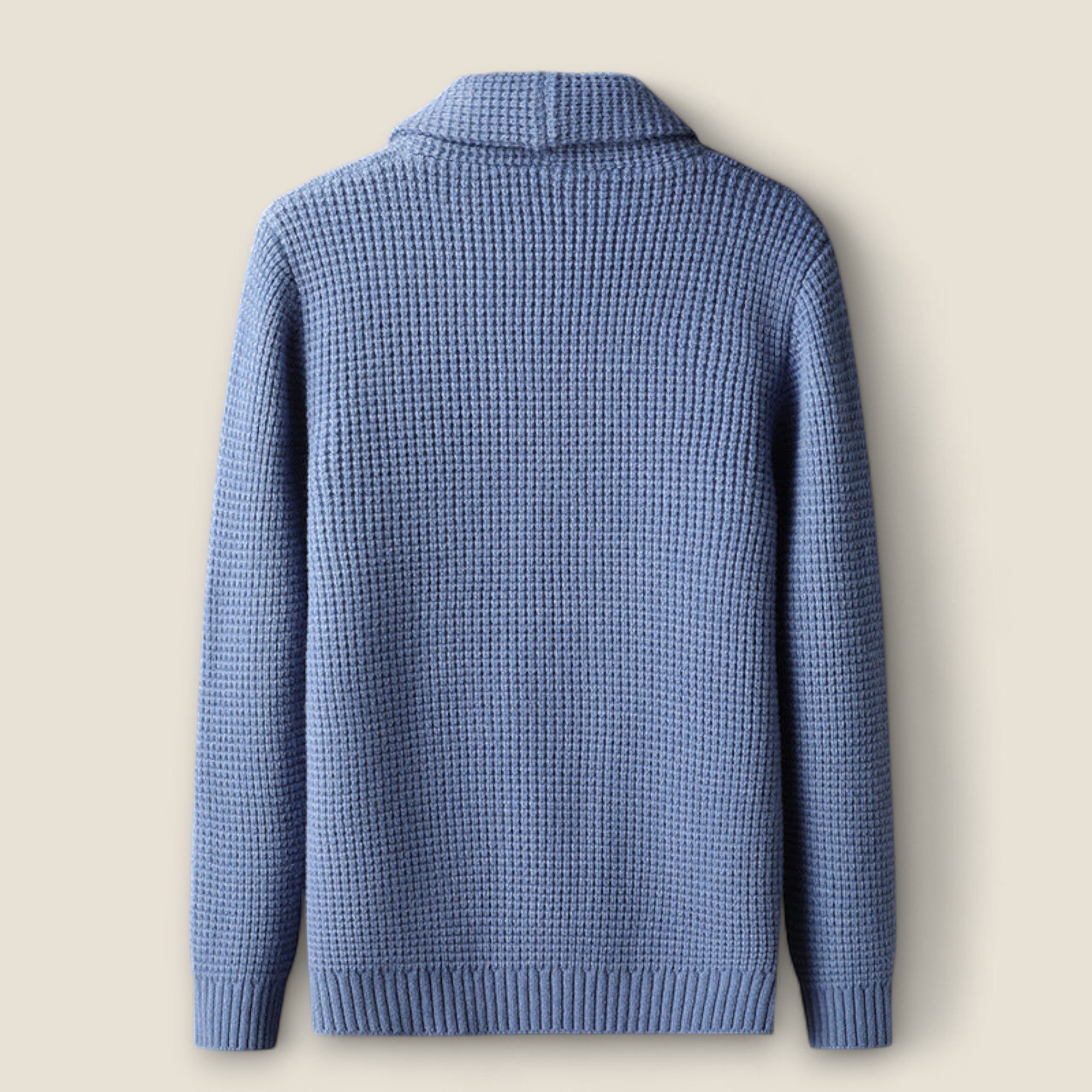 Lorenzo - Cardigan en Tricot Waffle Texturé