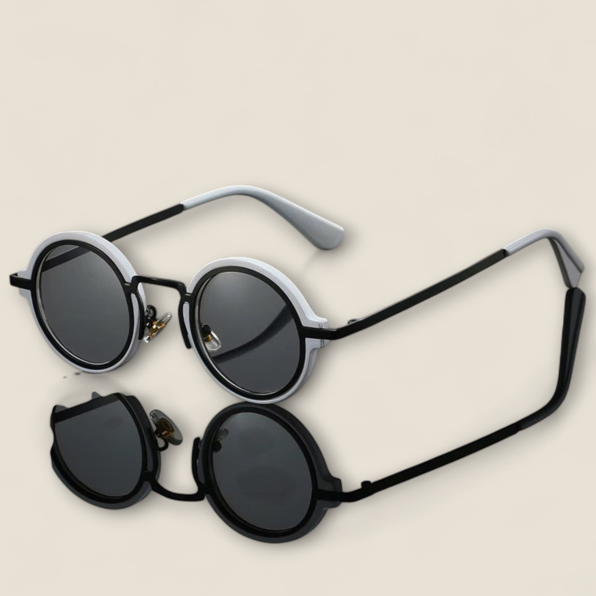 Enzo - Lunettes de soleil rondes rétro