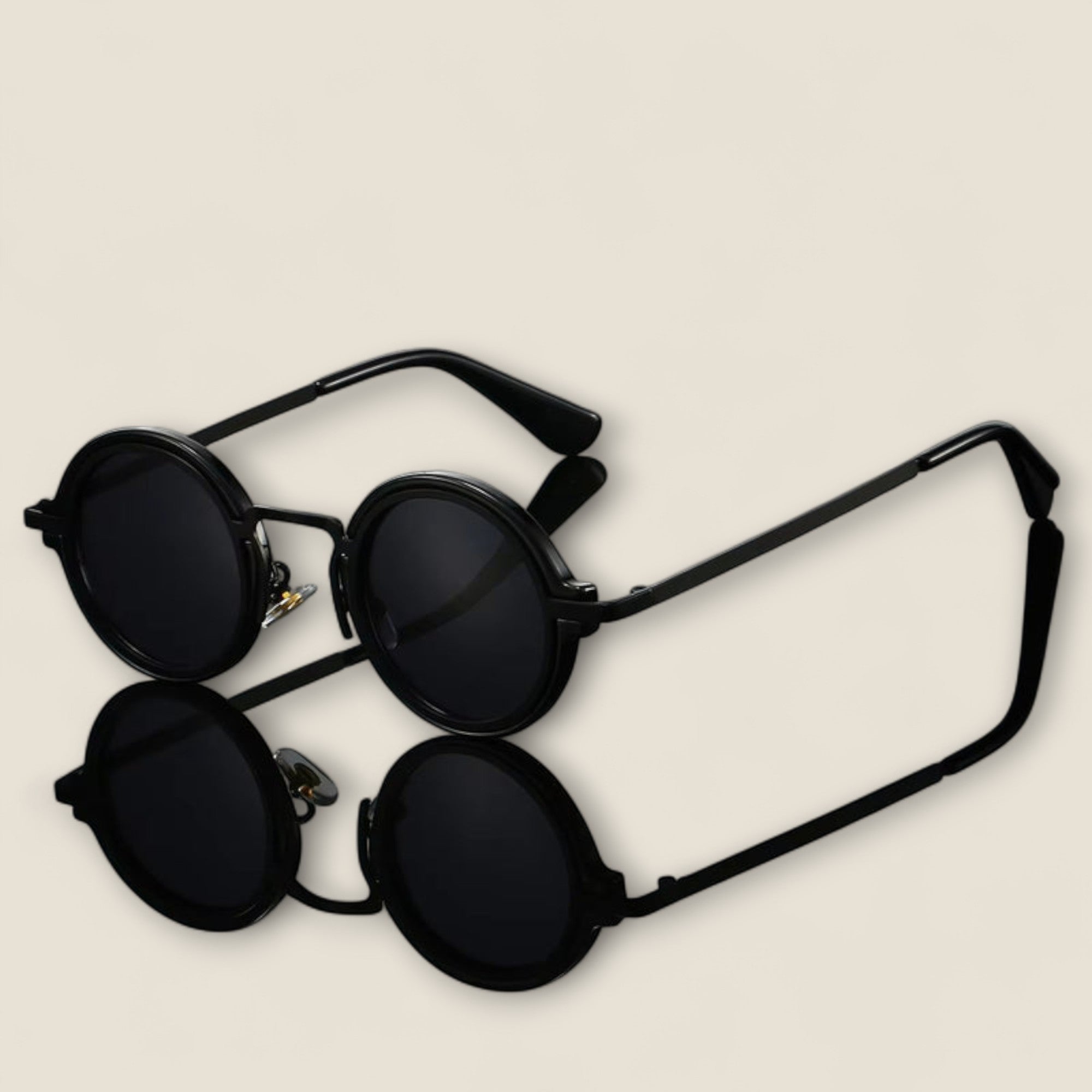 Enzo - Lunettes de soleil rondes rétro