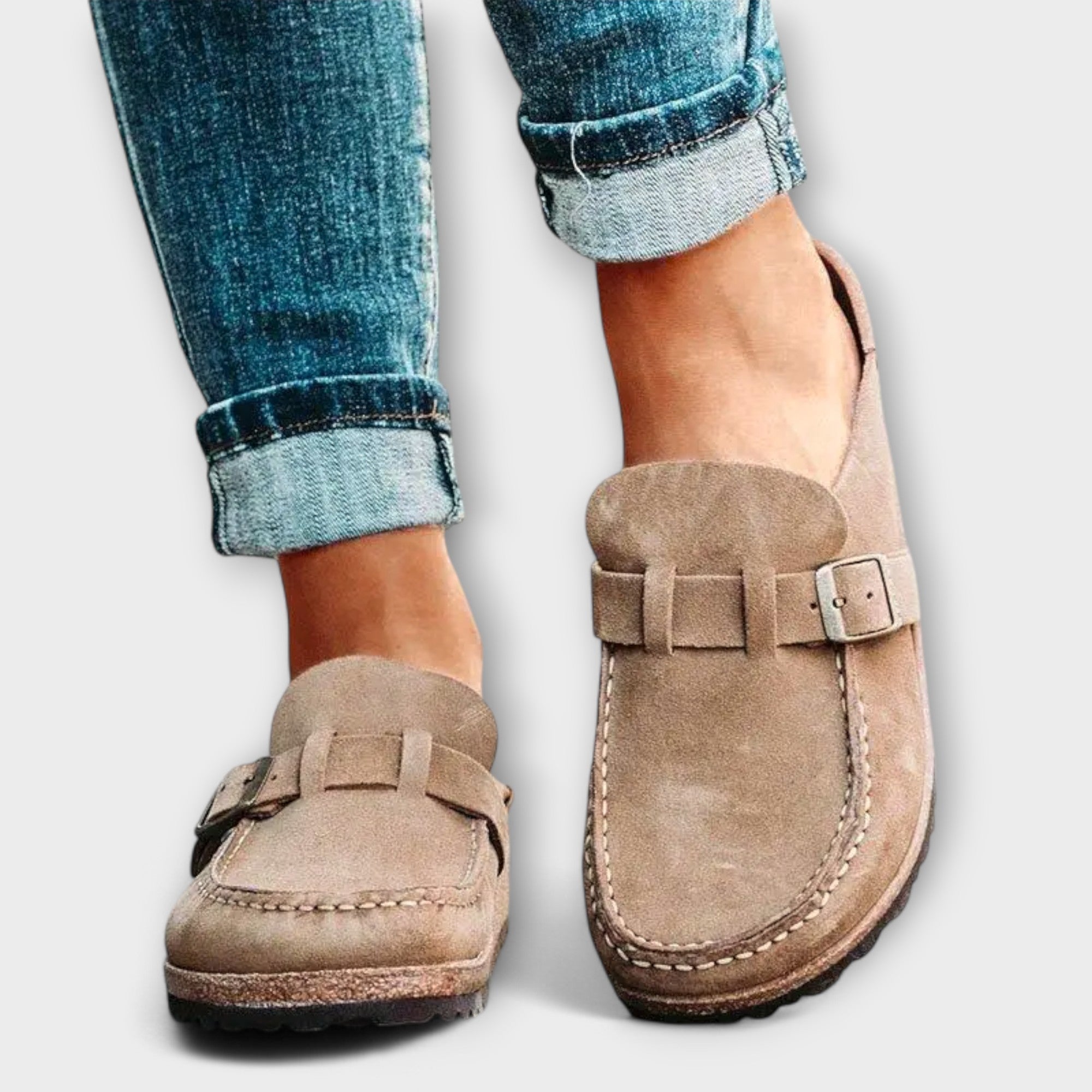 Mocassins Orthopédiques pour Femmes avec Boucle Décorative