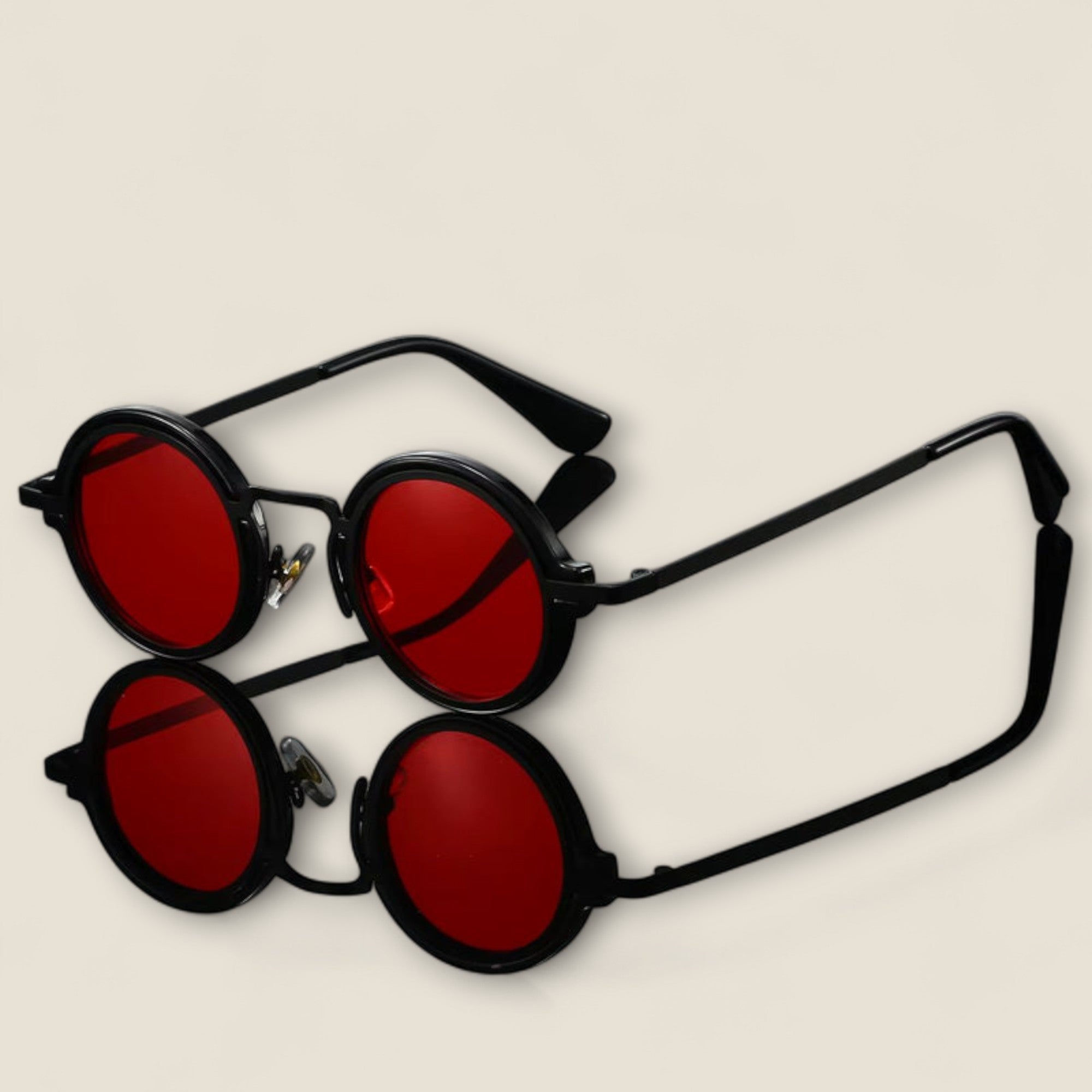 Enzo - Lunettes de soleil rondes rétro