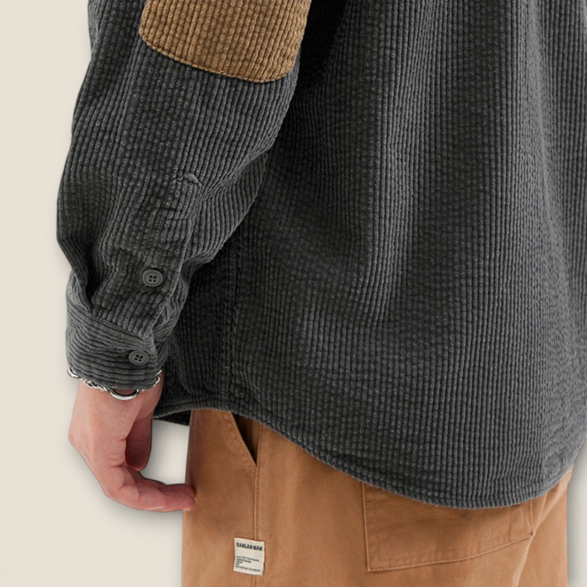 Giacomo - Veste utilitaire en velours côtelé