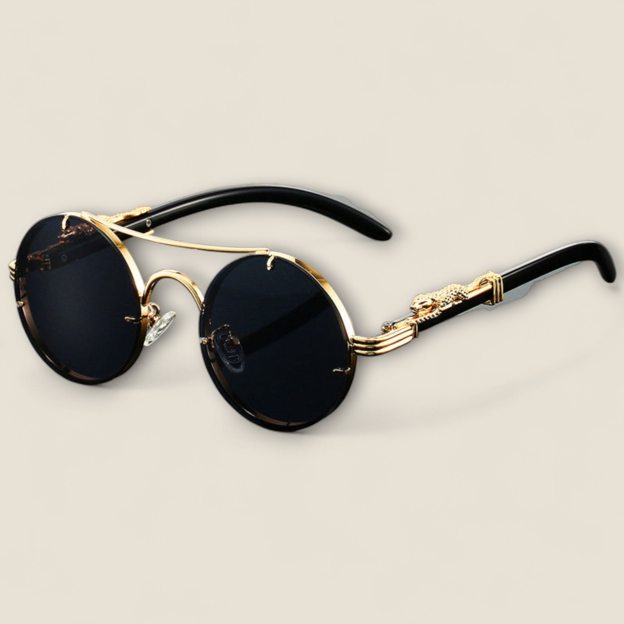Leandro - Lunettes de soleil vintage en or