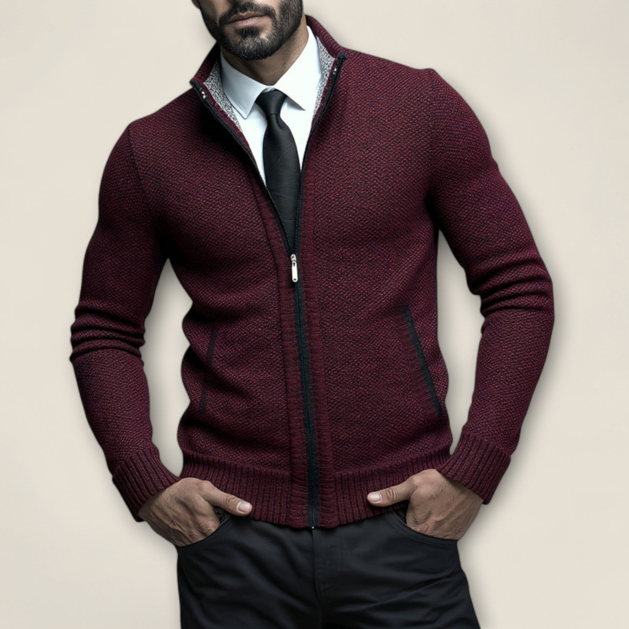 Matteo - Pull en Maille à Zip