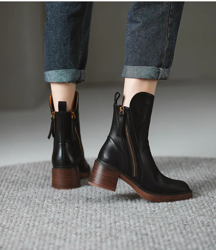 Edith® | Bottines en cuir