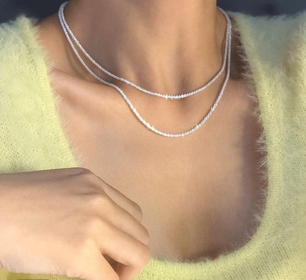 Collier Étoile Lumière Argent Set