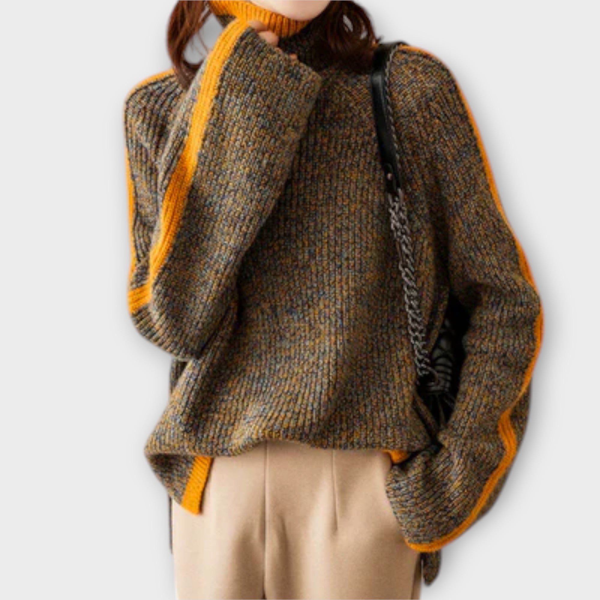 Breseis - Pull Col Roulé Vintage