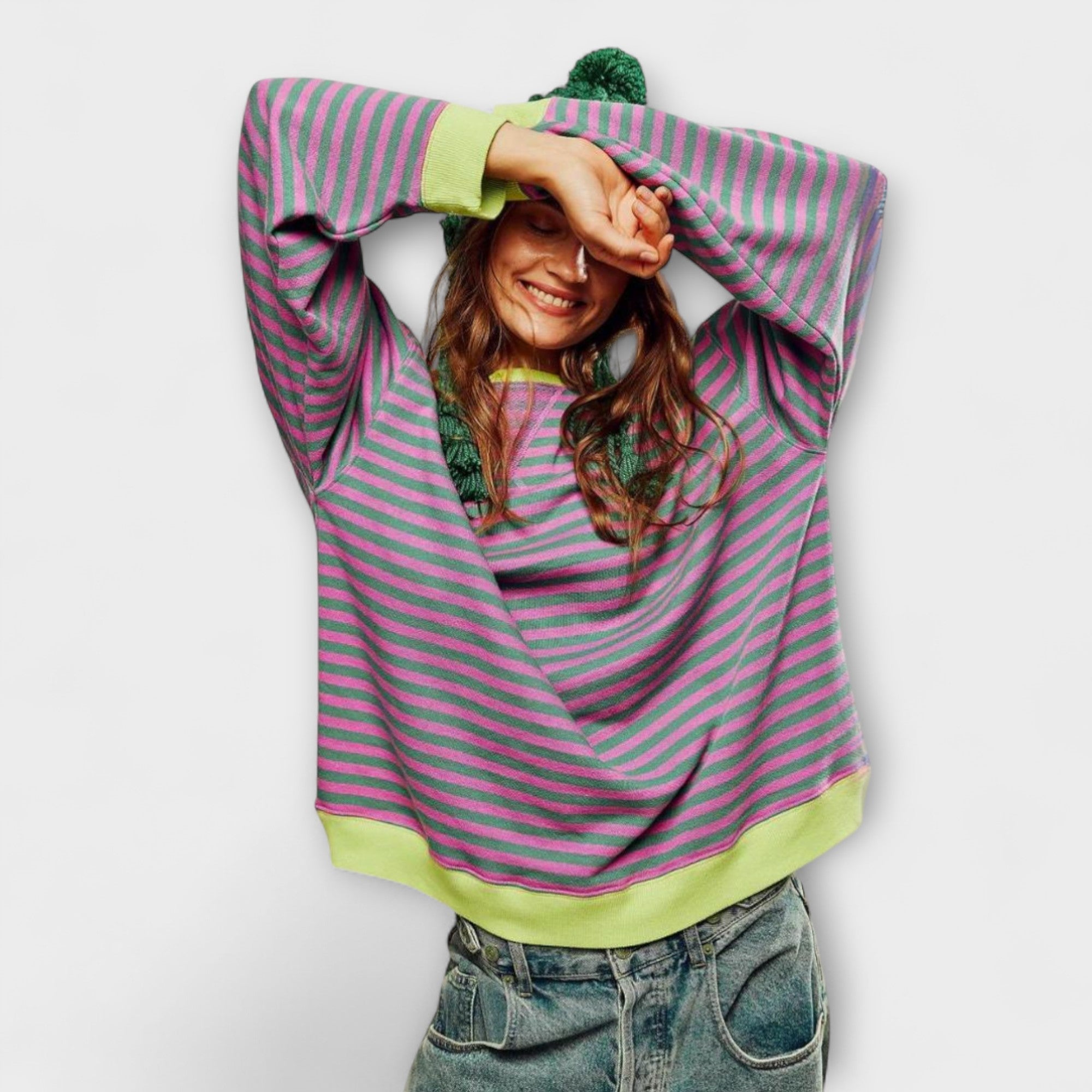 Mary - Pull Oversize Rayé