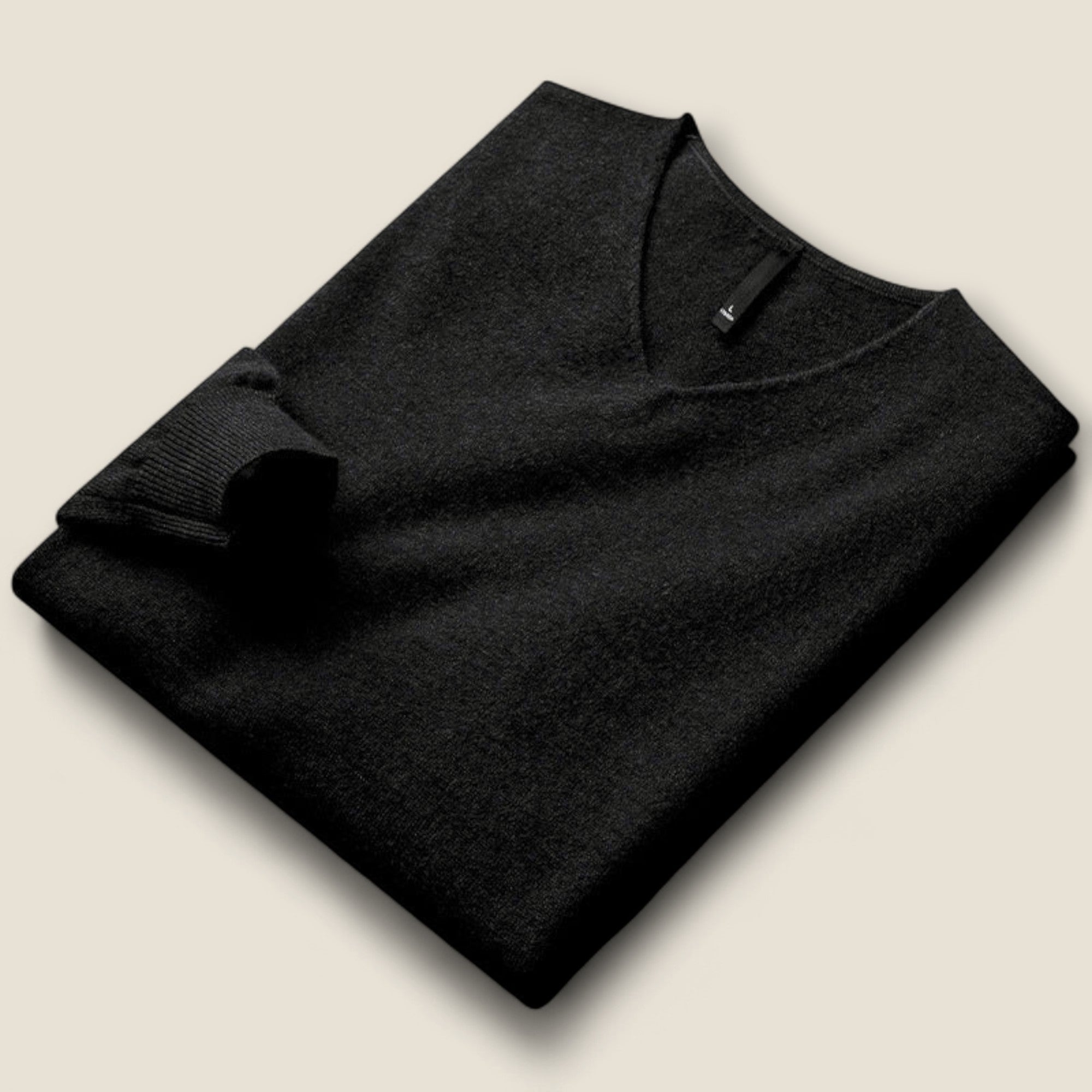 Alessio - Pull à col en V en mélange de laine et cachemire