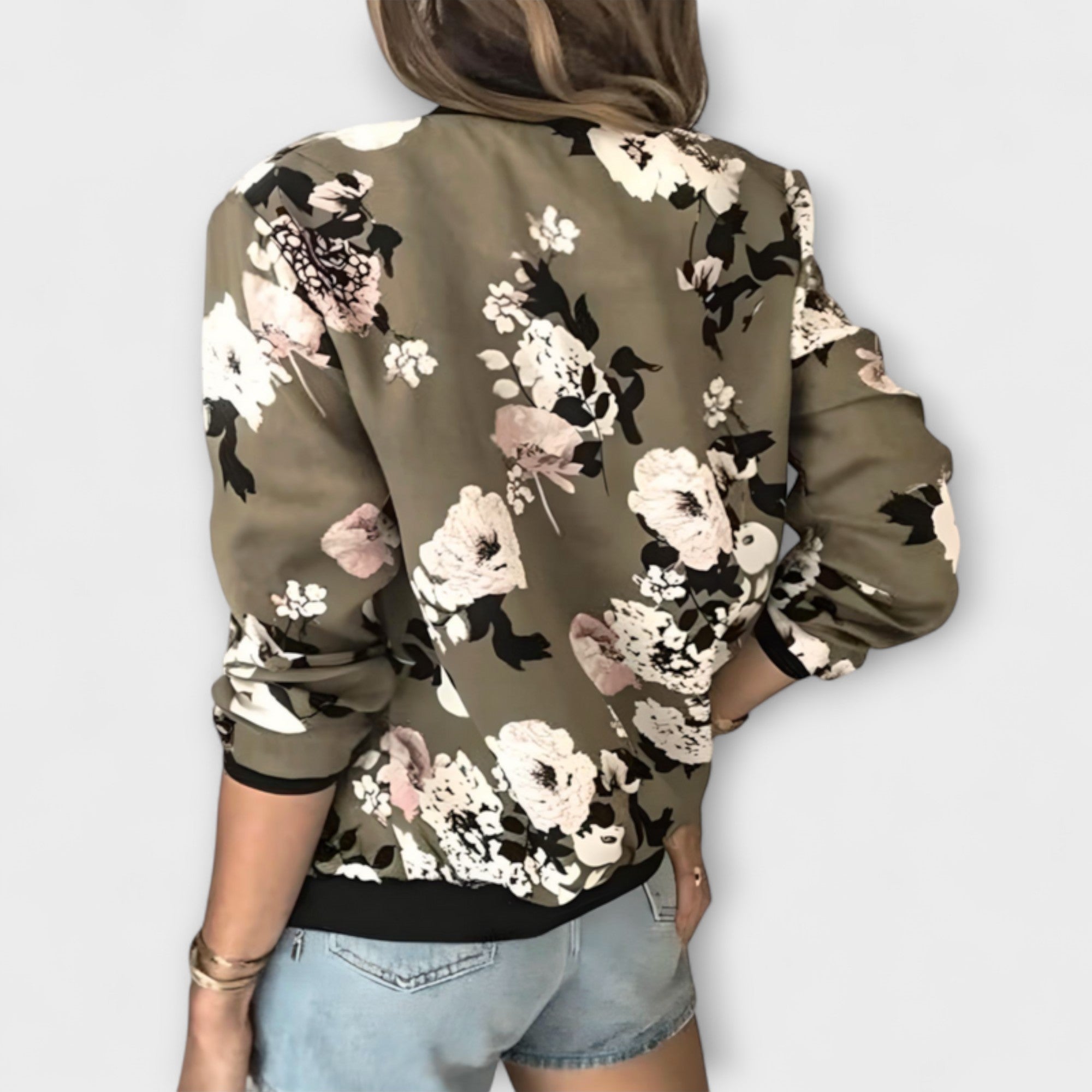 Kaelin - Veste Bomber Élégante avec Motif Floral
